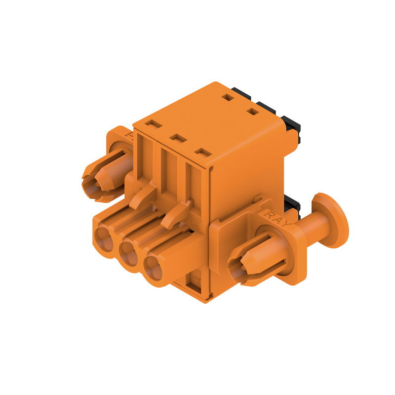 Connettore PCB (collegamento del conduttore), 320 V, 20.8 A, Passo in mm: 5.08, 3.31 mm², Numero di poli: 3, PUSH IN con tasto di attivazione, Box
