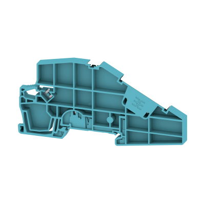 Terminale di fissaggio, blu, TS 35, V-0, Wemid, Larghezza: 5.1 mm, 130 °C