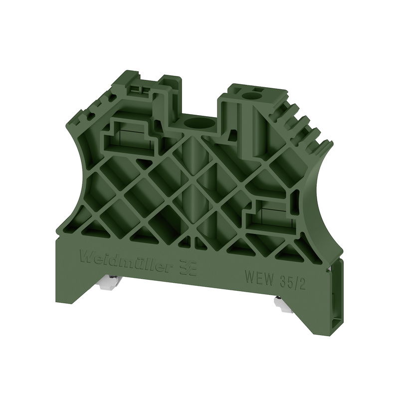 Terminale di fissaggio, altro, TS 35, V-2, Wemid, Larghezza: 8 mm, 100 °C