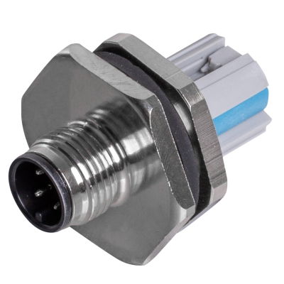 Connettore circolare (personalizzabile sul campo), M12, Codificato A, PUSH IN, Numero di poli: 4, IP67, Collegamento schermato: Nessuno