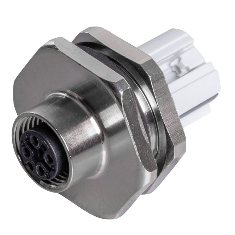 Connettore circolare (personalizzabile sul campo), M12, Codificato A, PUSH IN, Numero di poli: 4, IP67, Collegamento schermato: Nessuno