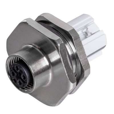Connettore circolare (personalizzabile sul campo), M12, Codificato A, PUSH IN, Numero di poli: 4, IP67, Collegamento schermato: Nessuno