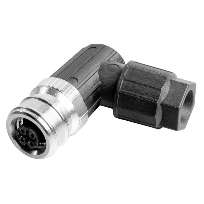 Connettore circolare (personalizzabile sul campo), M12 Push-Pull, Codificato A, PUSH IN, Numero di poli: 4, IP65, IP67, Collegamento schermato: Nessun