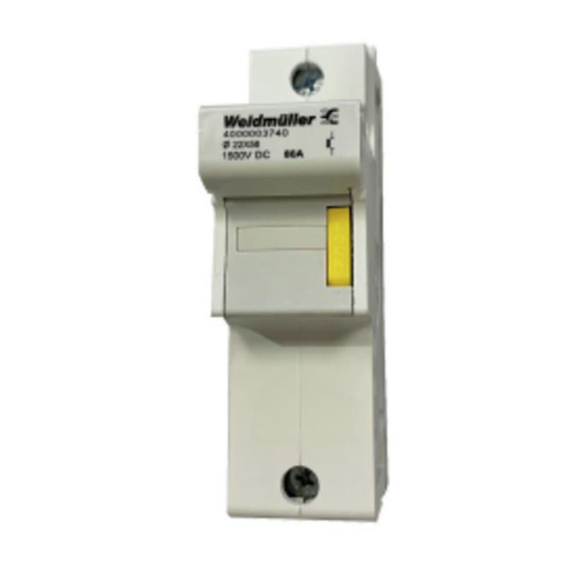 Morsetto componibile portafusibile, Collegamento a vite, bianco, 35 mm², 80 A, Numero di collegamenti: 2, Numero di piani: 1, TS 35