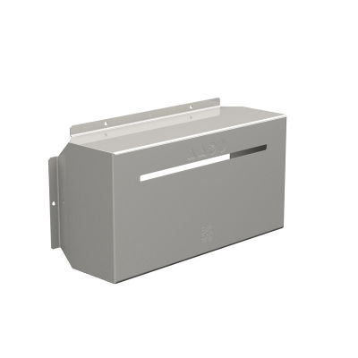 Calotta antipioggia (Custodia), Copertura solare, 441 x 224.5 x 136.5 mm, Acciaio inox, spazzolato, grigio argento
