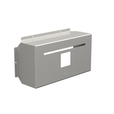 Calotta antipioggia (Custodia), Copertura solare, Interruttore sezionatore, 441 x 224.5 x 136.5 mm, Acciaio inox, spazzolato, grigio argento