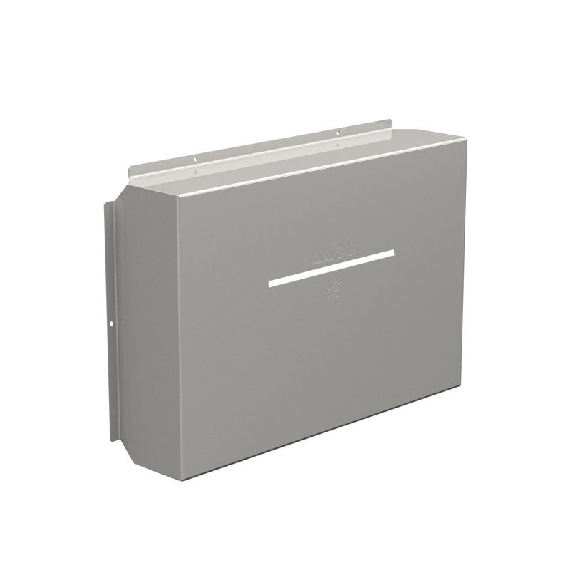 Calotta antipioggia (Custodia), Copertura solare, 641 x 424.5 x 136.3 mm, Acciaio inox, non trattato, spazzolato, grigio argento