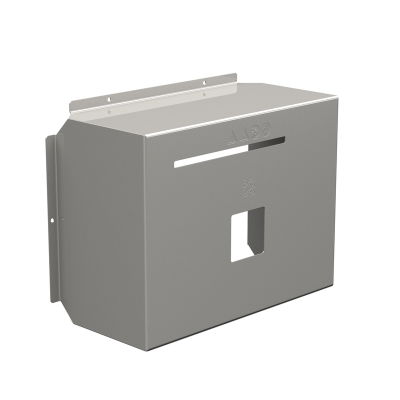 Calotta antipioggia (Custodia), Copertura solare, Interruttore sezionatore, 441 x 324.5 x 191.5 mm, Acciaio inox, spazzolato, grigio argento