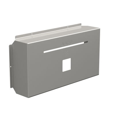 Calotta antipioggia (Custodia), Copertura solare, Interruttore sezionatore, 641 x 324.5 x 136.3 mm, Acciaio inox, non trattato, spazzolato, grigio arg