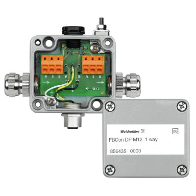 Ripartitore bus di campo, Ripartitore a 1 canale, Materiale base della custodia: Alluminio, Profibus DP, Modbus RS485