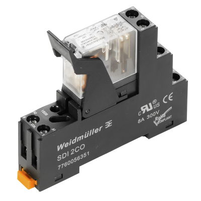 Modulo a relè, 230 V AC, LED rosso, 2 Contatto di scambio (AgSnO) , 250 V AC, 5 A, Collegamento a vite