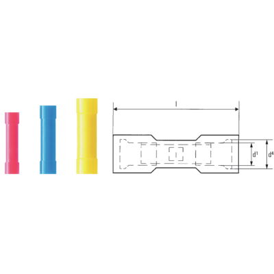 Connettore cavi, Isolamento: presente, Sezione di collegamento cavo, max.: 6 mm², giallo