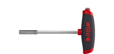Wiha Chiave a brugola con impugnatura trasversale ComfortGrip e due portapunte 1/4" magnetico 150 mm (45453)
