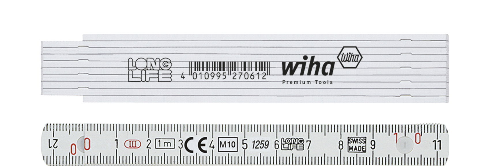 Wiha Metro a stecche Longlife, 1 m Metrico, 10 stecche 13 mm (27061)