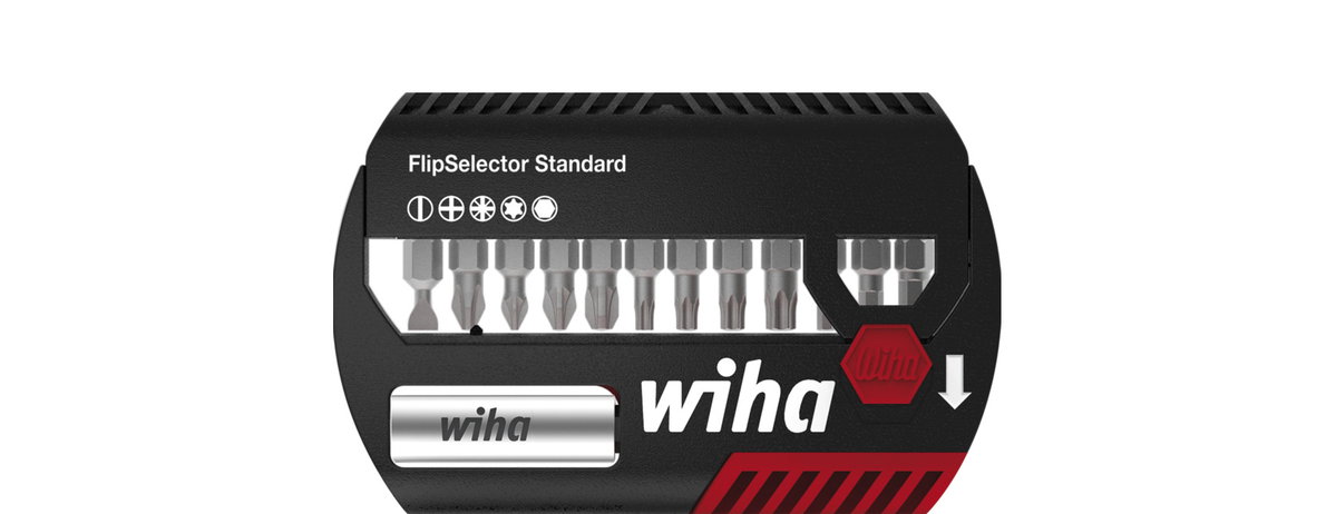 Wiha Set di inserti FlipSelector Standard 25 mm Assortiti, 13 pz., 1/4" C6,3 (39078)