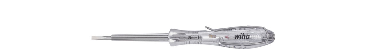Wiha Cercafase SoftFinish® monofase, 110 - 250 volt A taglio, trasparente, con clip di aggancio su scheda da espositore 3.0 mm (35378)