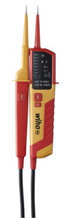 Wiha Tester di tensione e continuità 12 – 1.000 V AC, CAT IV incl. 2 pile AAA (45216)