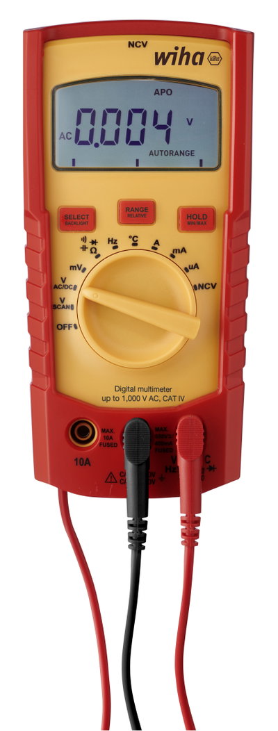 Wiha Multimetro digitale fino a 1.000 V AC, CAT IV incl. 2 pile AAA (45215)