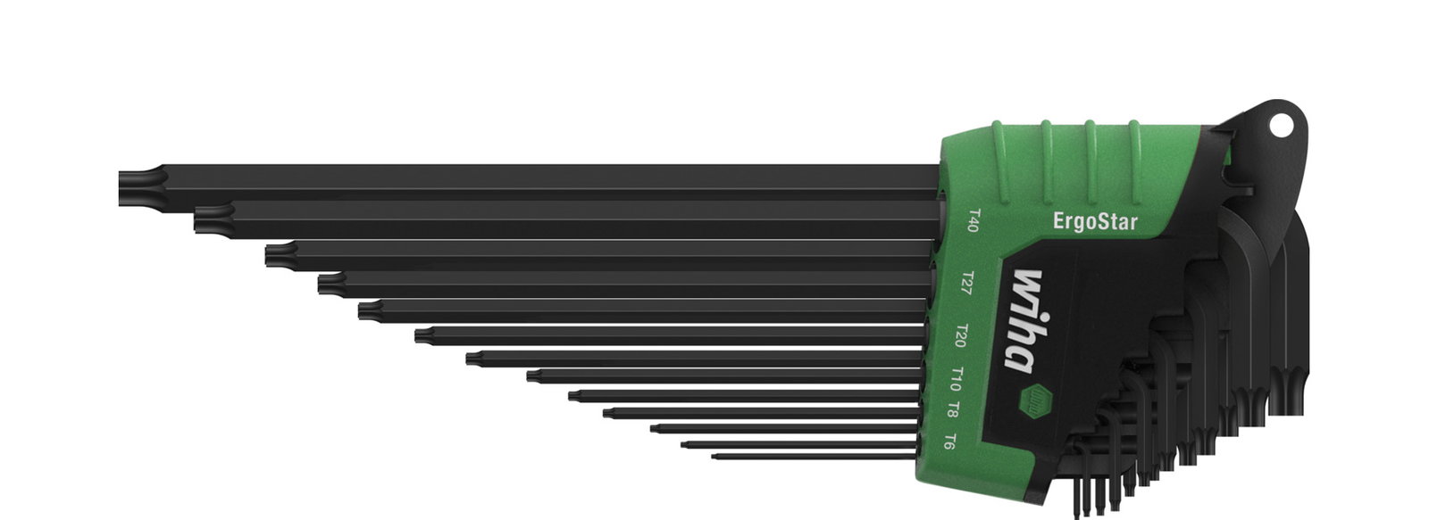Wiha Set di chiavi a brugola in supporto ErgoStar TORX® MagicSpring® 13 pz., ossidazione nera (36503)