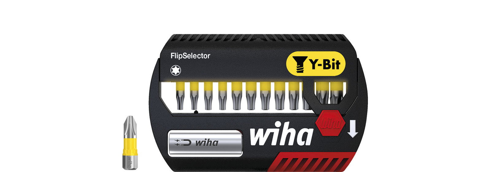 Wiha Set di inserti FlipSelector inserto Y 25 mm TORX®, 13 pz., 1/4" C6,3 (41828) – Immagine 2 di 12
