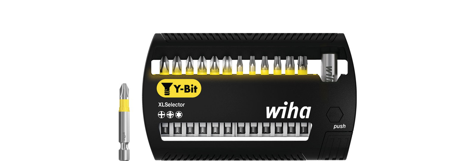 Wiha Set di inserti XLSelector inserto Y 50 mm Phillips, Pozidriv, TORX® 13 pz. 1/4" E6,3 (41834) – Immagine 2 di 14