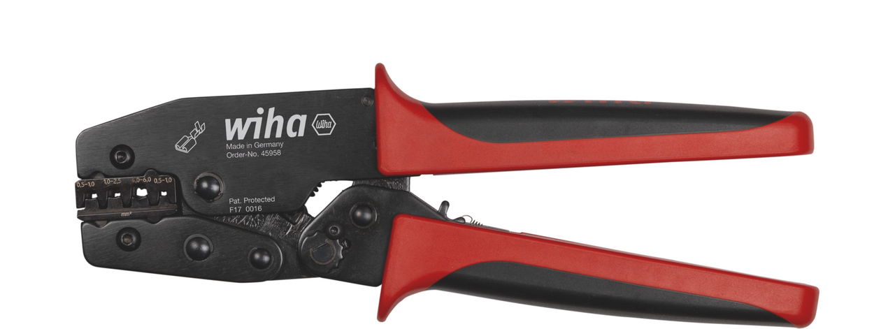 Wiha Utensile di crimpatura Per spine piatte non isolate e capocorda a spina piatta 220 mm (45958)