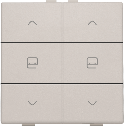 Przycisk 2-krotny do Niko Home Control kolor light grey