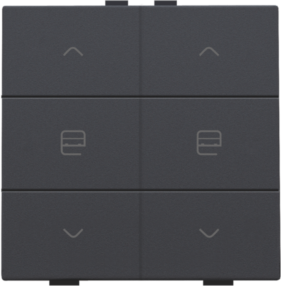 Przycisk 2-krotny do Niko Home Control kolor anthracite