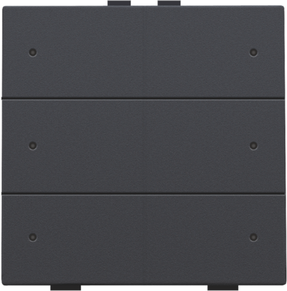 Przycisk 6-krotny z diodą LED do Niko Home Control, kolor anthracite