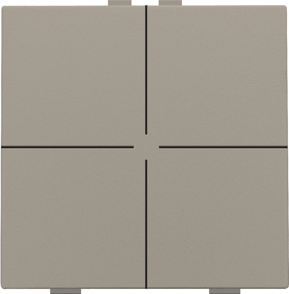 Przycisk 4-krotny do Niko Home Control, kolor bronze
