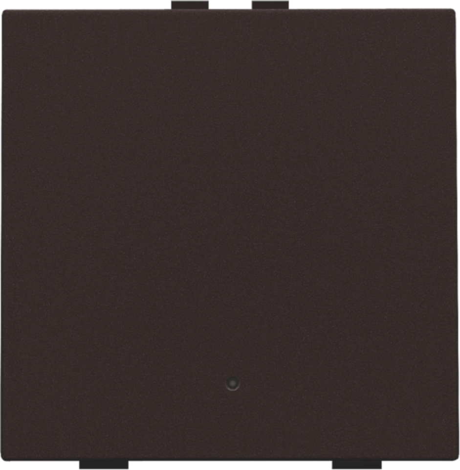 Przycisk 1-krotny z diodą LED do Niko Home Control, kolor dark brown