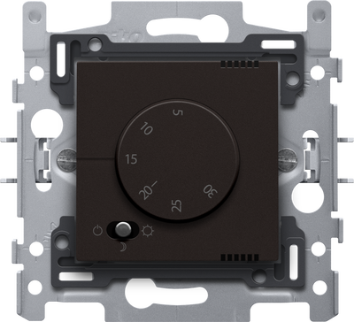 Elektroniczny termostat, kolor dark brown