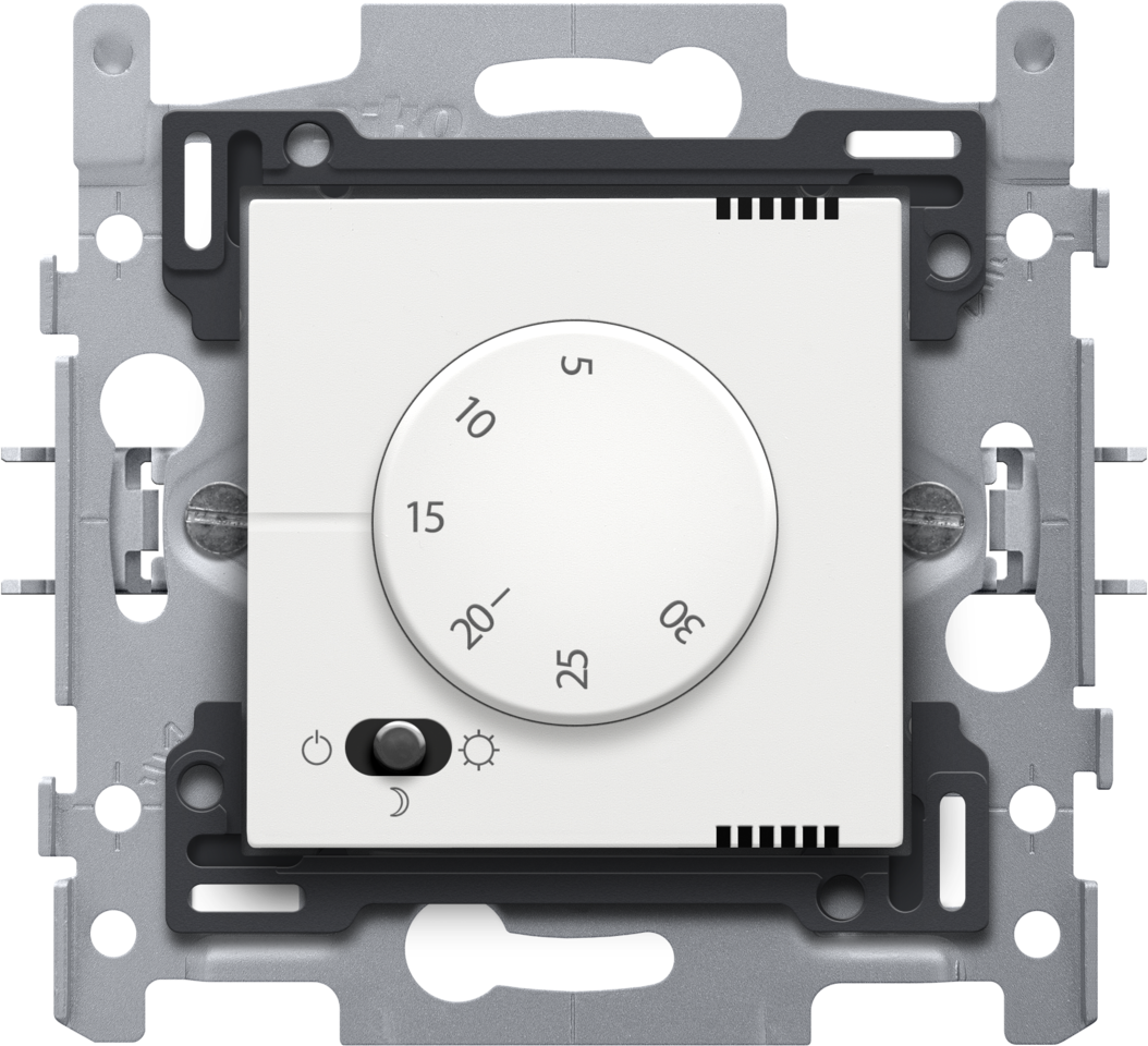Elektroniczny termostat, kolor white coated