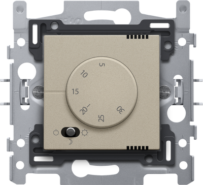 Elektroniczny termostat, kolor champagne coated