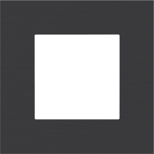Pojedyncza ramka zewnętrzna Pure alu black