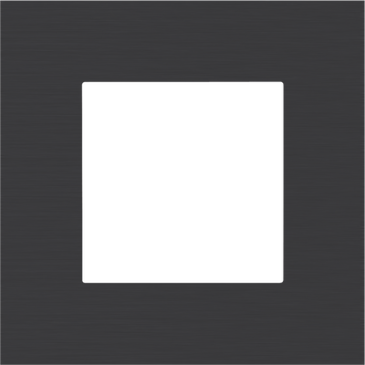 Pojedyncza ramka zewnętrzna Pure alu black