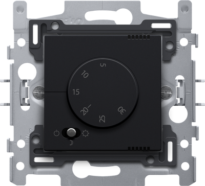 Elektroniczny termostat, kolor black coated