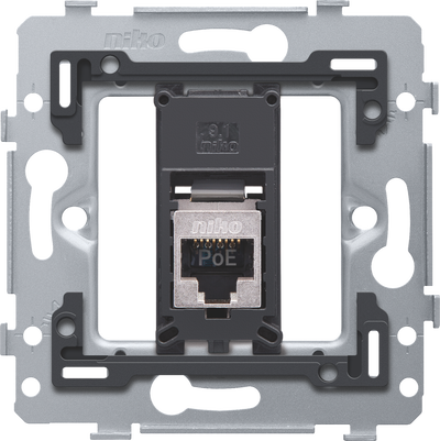 1 RJ45 connection STP cat. 6, PoE++ ready, flat model, incl. base 71 x