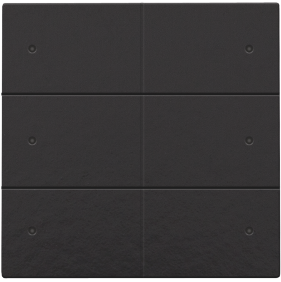 Przycisk 6-krotny z diodą LED do Niko Home Control, kolor piano black 
