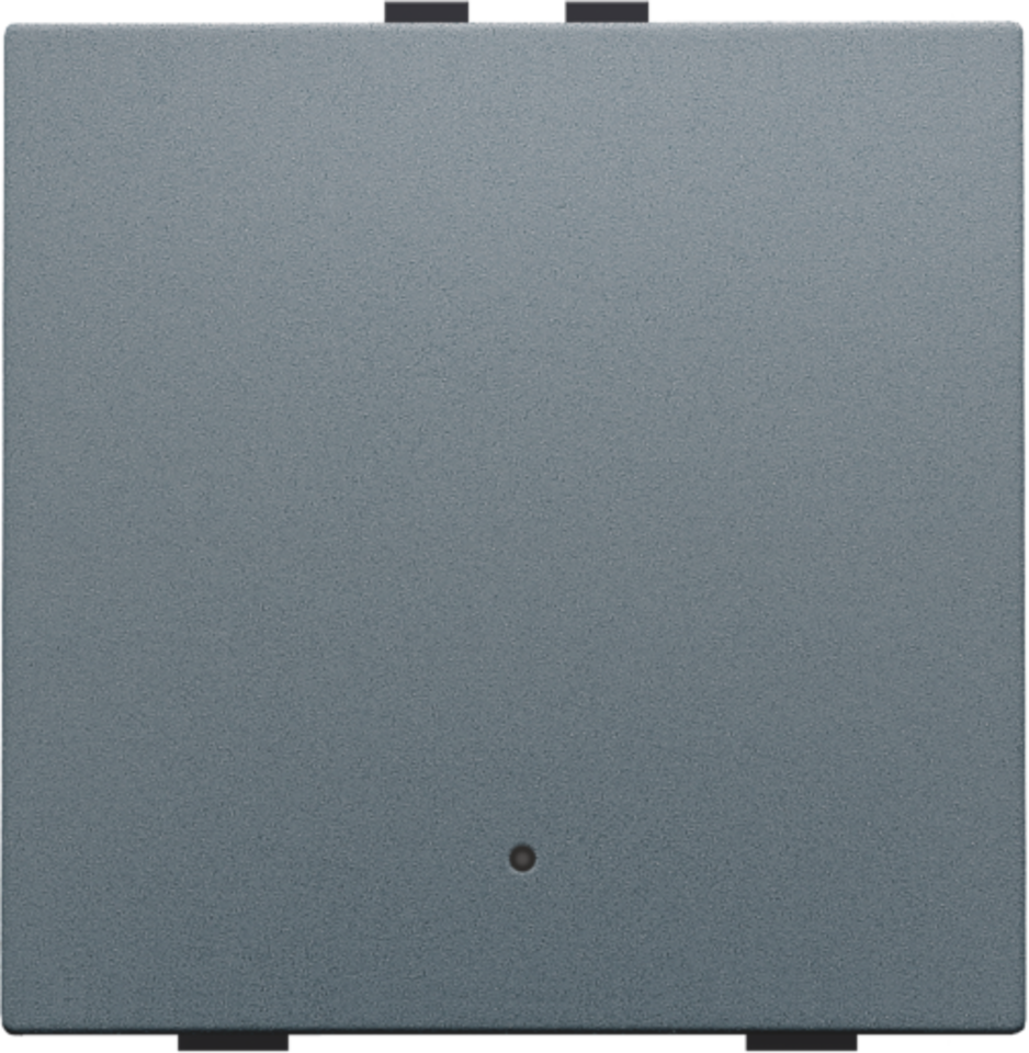 Przycisk 1-krotny z diodą LED do Niko Home Control, kolor alu steel gr
