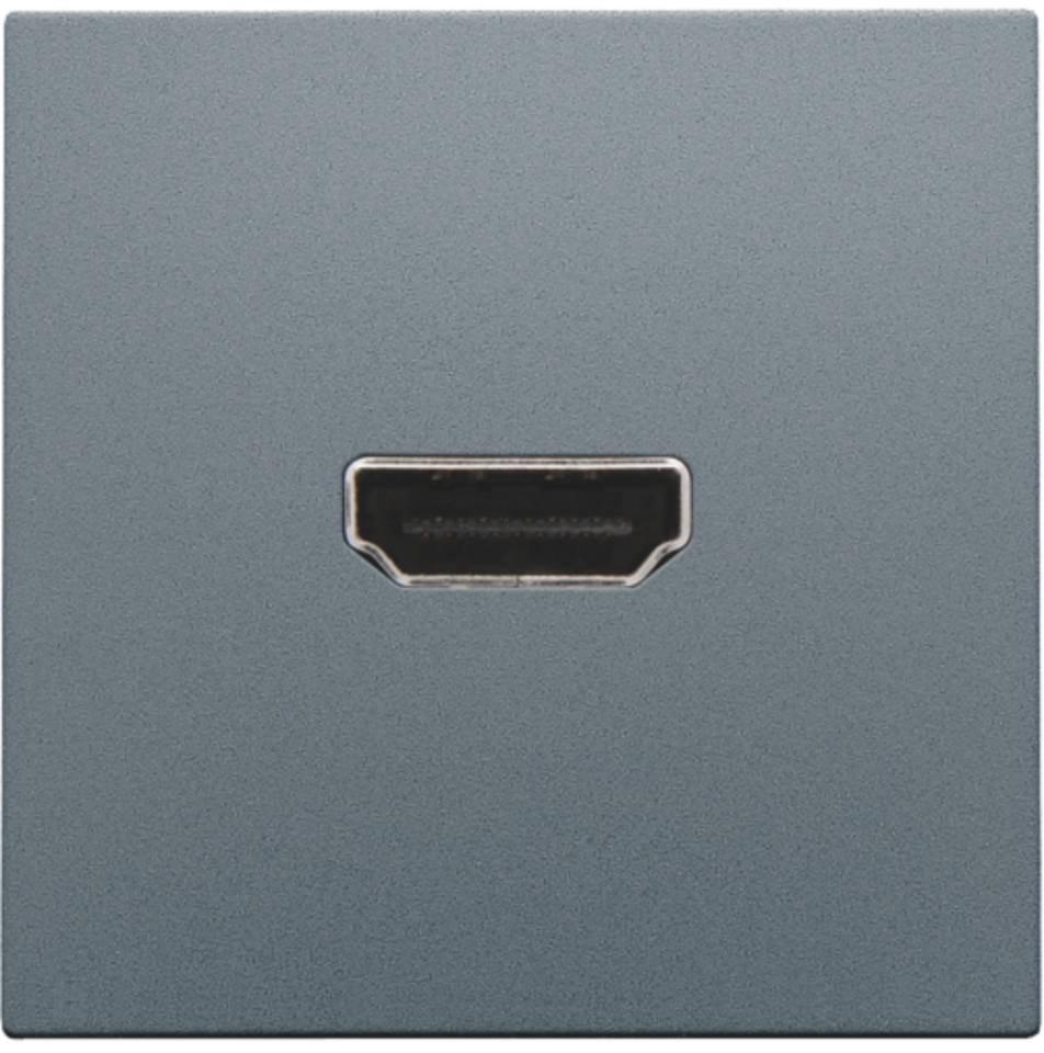 Zestaw wykończeniowy ze złączem HDMI/śruba, kolor alu steel grey coate