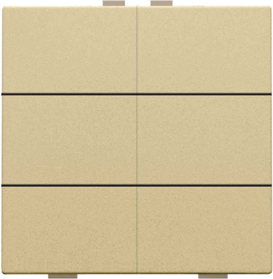 Przycisk 6-krotny do Niko Home Control, kolor alu gold coated