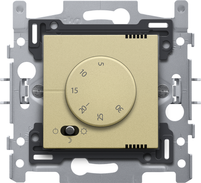 Elektroniczny termostat, kolor alu gold coated
