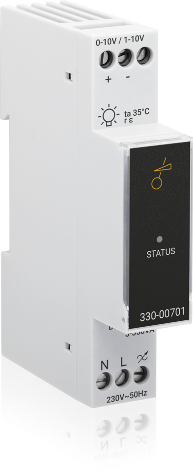 Uniwersalny ściemniacz modułowy z tłumieniem zakłóceń PLC, 5 – 350 W, 
