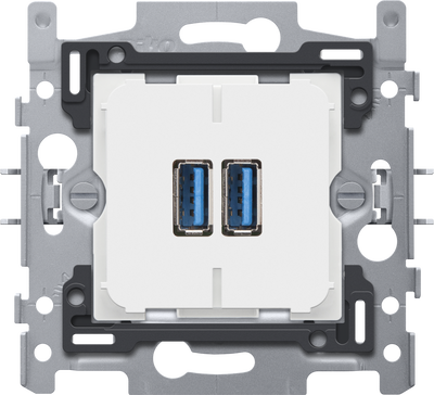 Ładowarka Dual smart USB-A, 3,5 A, zaciski śrubowe