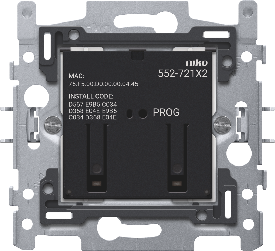 Connected double switch, base, 2 x 10 A (max. 16 A in total, 60 x 71 m