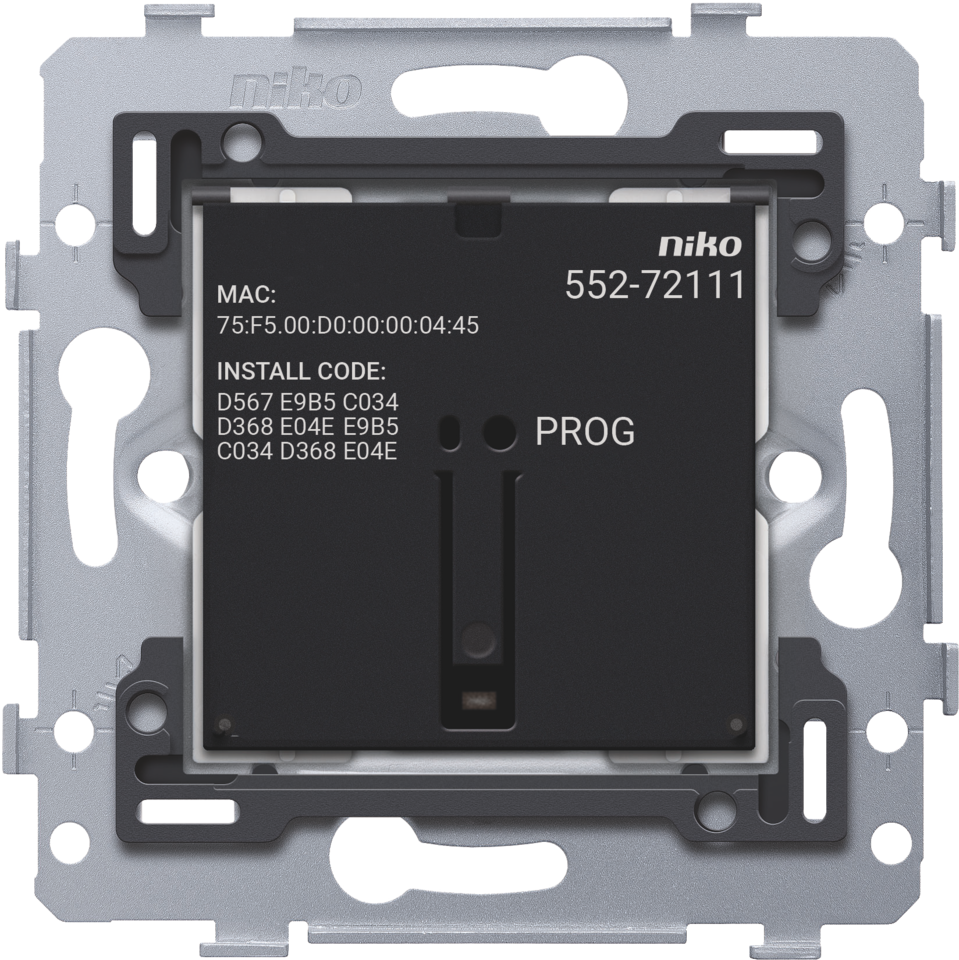 Connected single switch, base, 10 A, 71 x 71 mm, mocowanie śrubowe, Zi