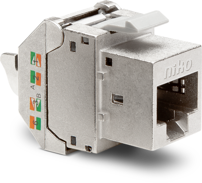 Shielded RJ45 connector STP Cat. 5E, PoE++ ready, for bandwidths up to