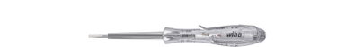 Wiha Próbnik napięcia SoftFinish jednobiegunowy, 110-250 V płaski przezroczysty, z klipsem do przypinania w blistrze 3.0 mm (35378)