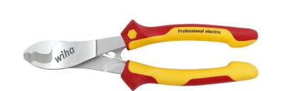 Wiha Szczypce do cięcia przewodów Professional electric ze sprężyną rozwierającą z możliwością włączania i wyłączania 210 mm, 8 1/4" (43666)